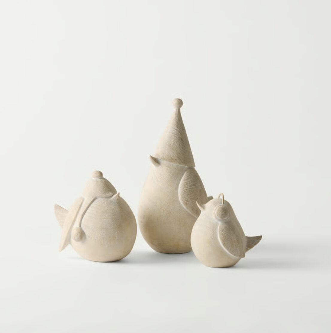 adairs キャロル・ロビンズ ナチュラル&ホワイト 3個セット