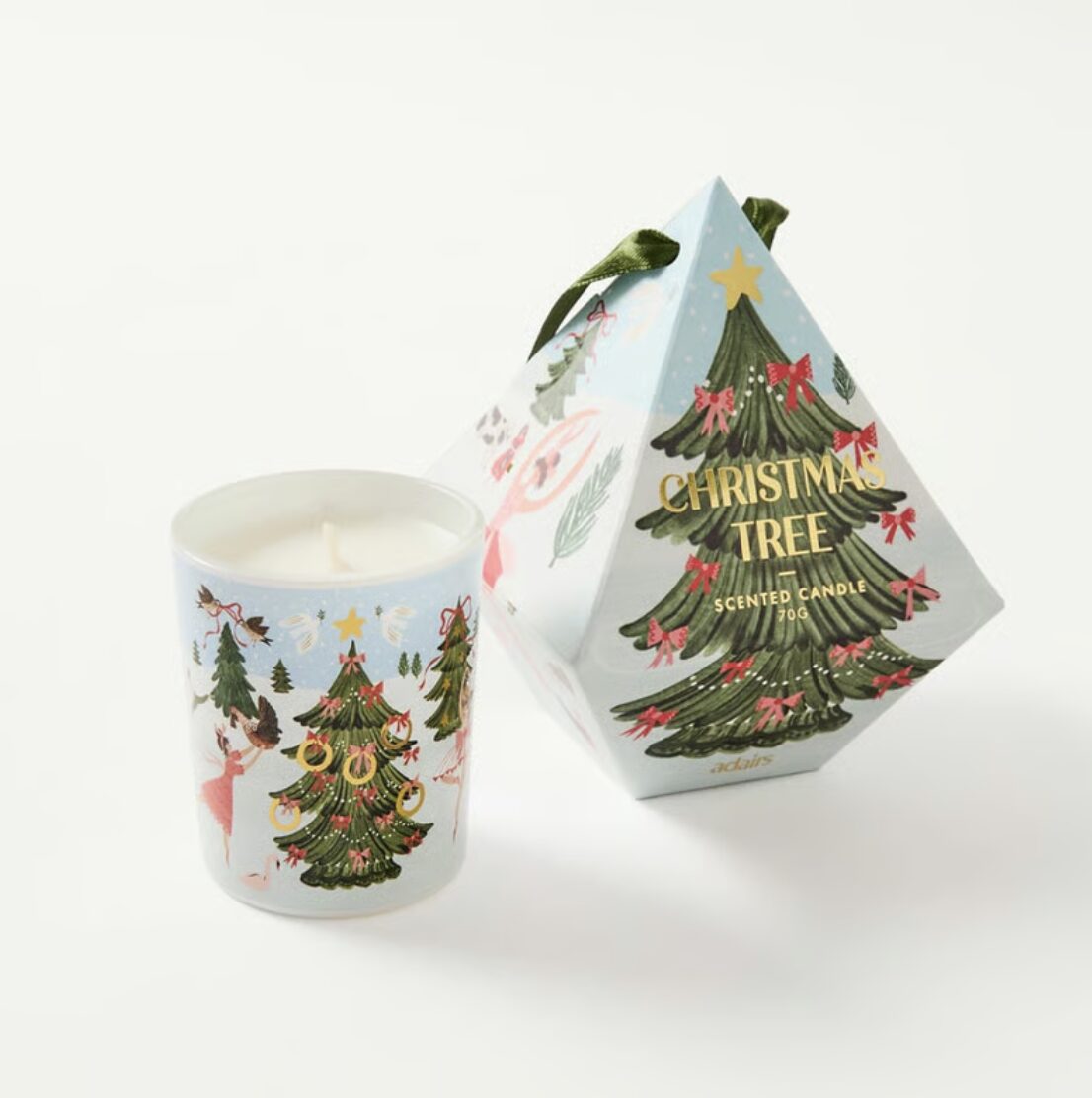 adairs クリスマスツリーキャンドル 70g